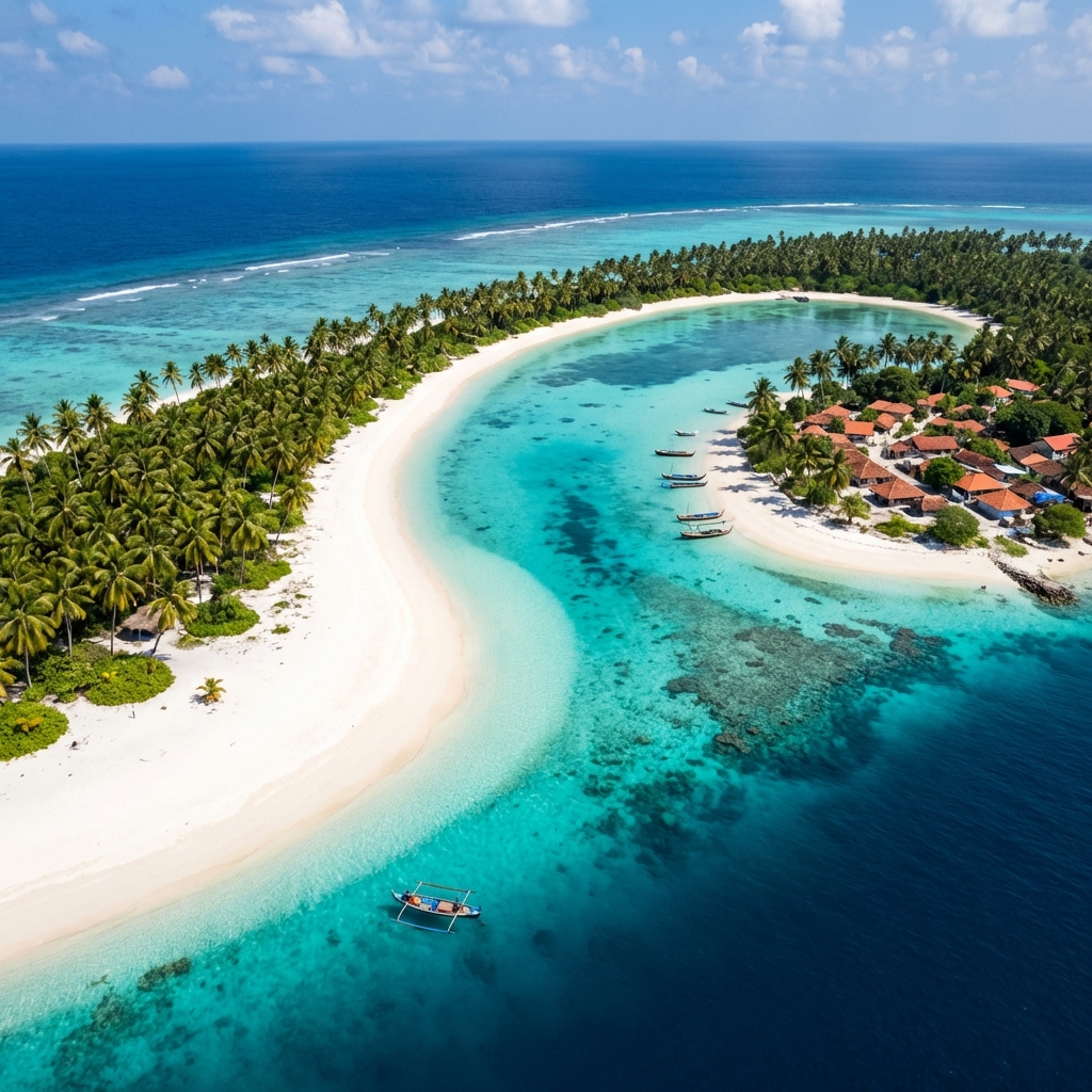 Lakshadweep Island Aerial View